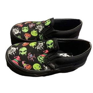 VANS Trippy Glow Kids Classic Slip on Shoes